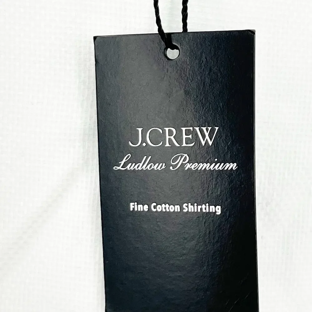 J. Crew Slim-fit Ludlow Premium Fine Cotton Dress Shirt Dobby Size 15.5/33 NWT